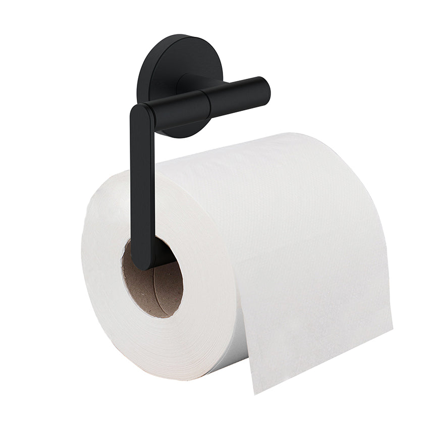 Wiesbaden Alonzo toiletrolhouder zonder klep Mat zwart - productfoto