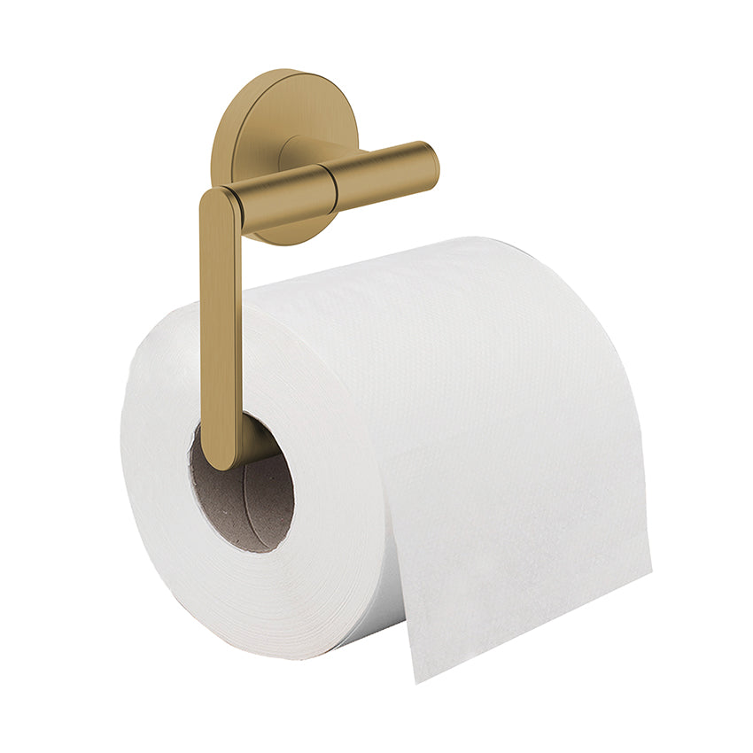 Wiesbaden Alonzo toiletrolhouder zonder klep PVD Geborsteld messing - productfoto
