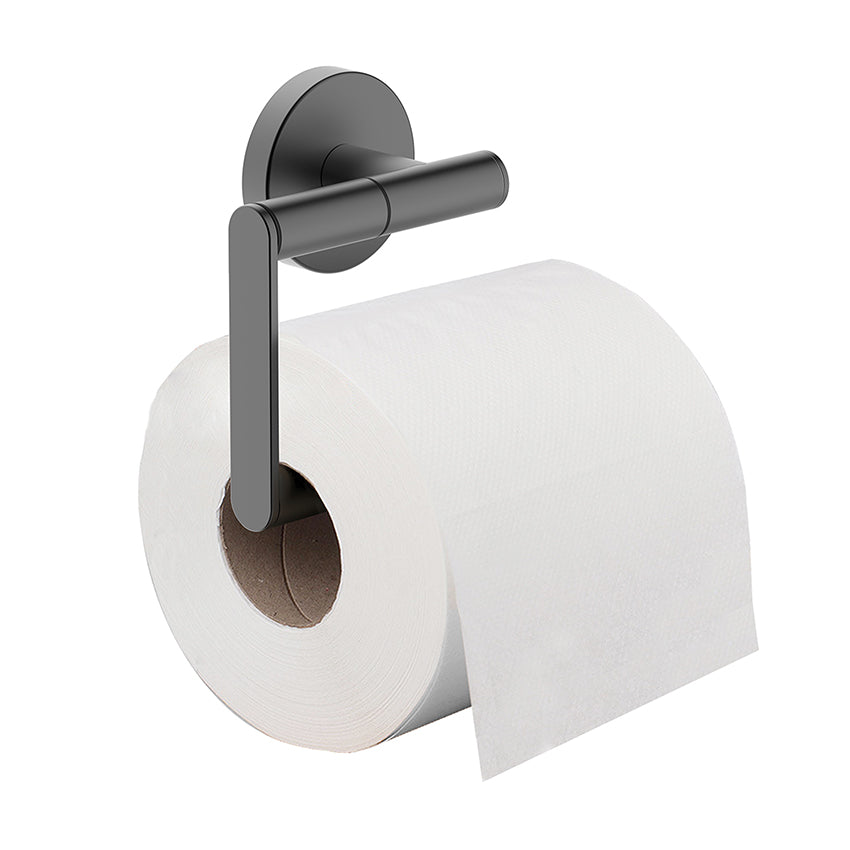 Wiesbaden Alonzo toiletrolhouder zonder klep PVD Gunmetal - productfoto