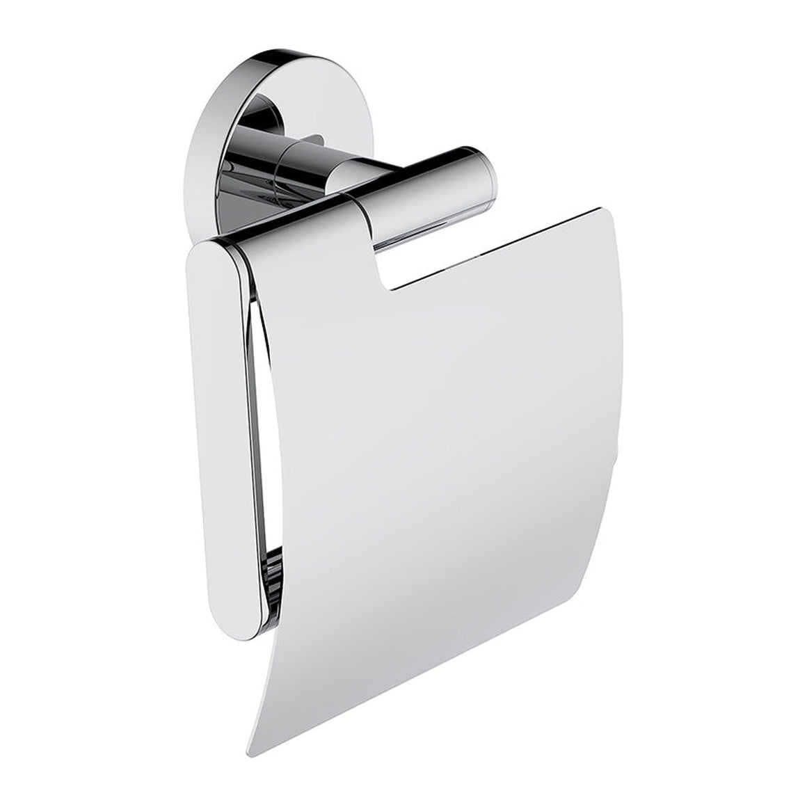 Wiesbaden Alonzo toiletrolhouder met klep Chroom - productfoto