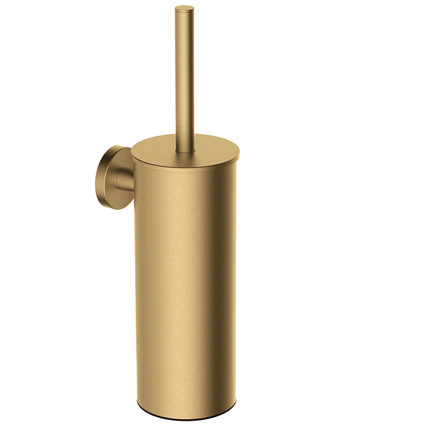 Wiesbaden Alonzo toiletborstel met houder PVD Geborsteld messing - productfoto