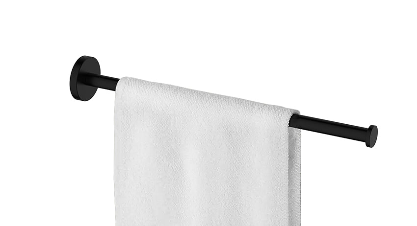 Wiesbaden Alonzo handdoekrek 1-armig Mat zwart - productfoto