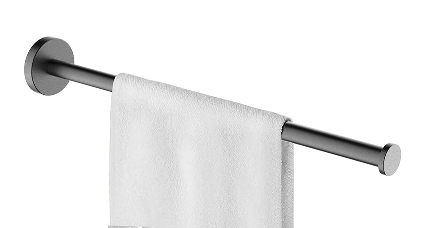 Wiesbaden Alonzo handdoekrek 1-armig PVD Gunmetal - productfoto