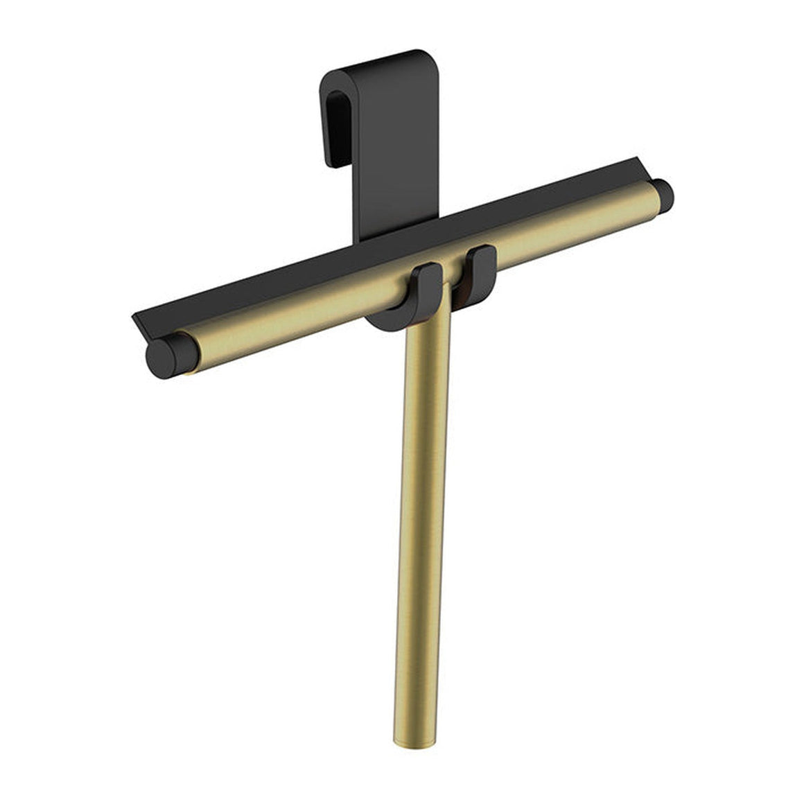 Wiesbaden Alonzo raamwisser met flexibele glashaak PVD Geborsteld messing - productfoto