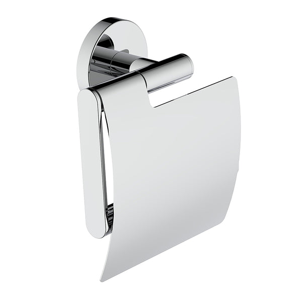 Porte-rouleau de toilette Alonzo Wiesbaden avec couvercle en laiton brossé