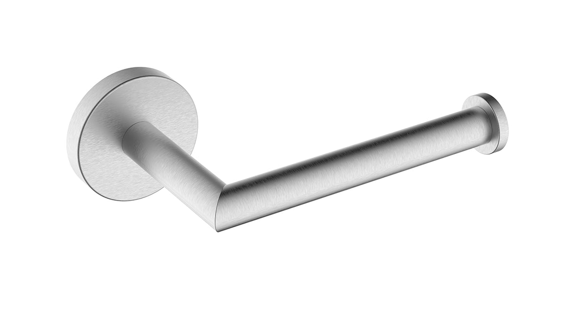 Wiesbaden Alonzo toiletrolhouder met vaste arm Geborsteld RVS - productfoto