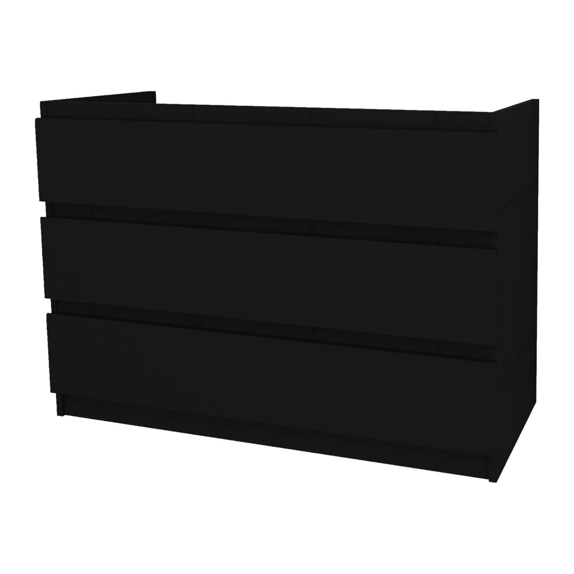 Aloni Jupiter wastafelonderkast – Softclose – Zwart 120 cm #kleur_zwart