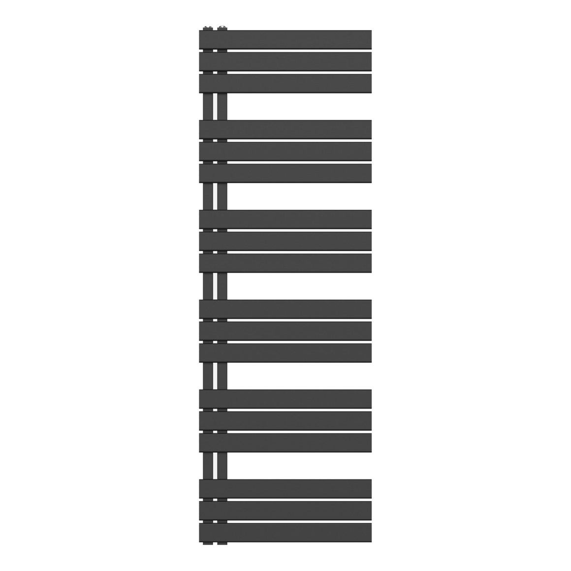 BELRAD Badkamer Radiator Mat Zwart – Linkeraansluiting/Combi