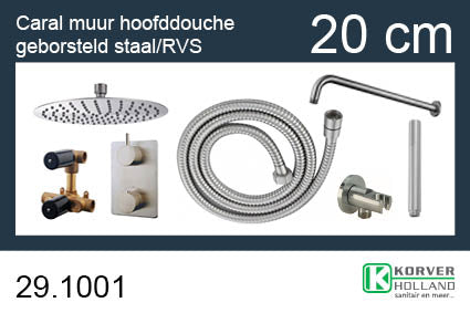 Wiesbaden one pack inbouwthermostaatset rond type gs