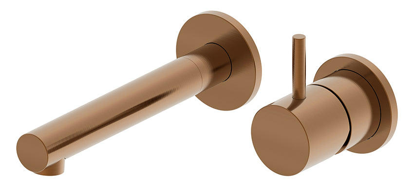 Wiesbaden Style wastafelkraan inbouw geborsteld brons koper PVD - productfoto