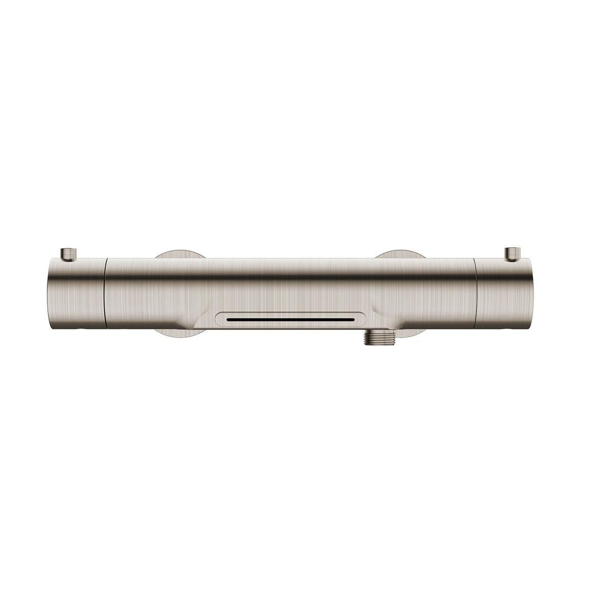 Wiesbaden Style thermostatische badmengkraan waterval geborsteld staal - productfoto