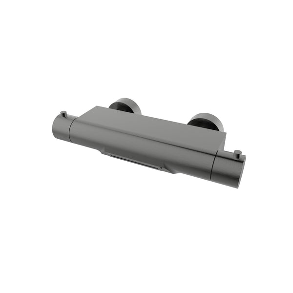 Wiesbaden Style thermostatische badmengkraan waterval gunmetal