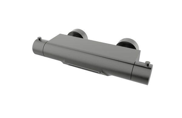 Wiesbaden Style thermostatische badmengkraan waterval gunmetal