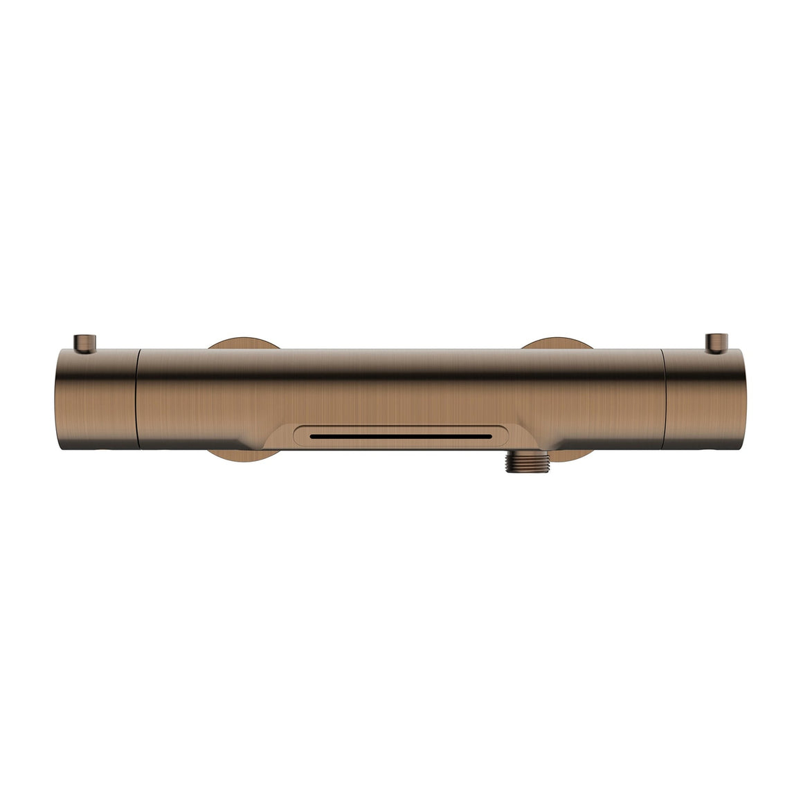 Wiesbaden Style thermostatische badmengkraan waterval geborsteld brons koper - productfoto
