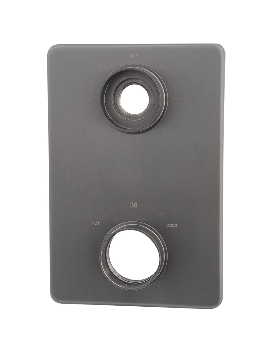 Wiesbaden Caral verlengset afbouwdeel 2 weg Gunmetal - productfoto