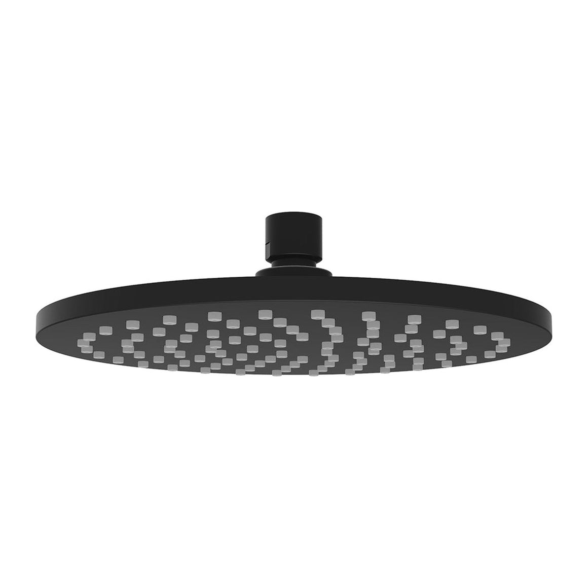 Wiesbaden UniMatch hoofddouche rond 20 x 1,2 cm / Mat zwart - productfoto
