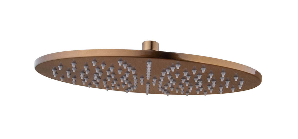 Wiesbaden UniMatch hoofddouche rond geborsteld PVD 30 cm - productfoto