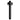 Wiesbaden UniMatch douchearm met plafondbevestiging 30 cm / Mat zwart - productfoto