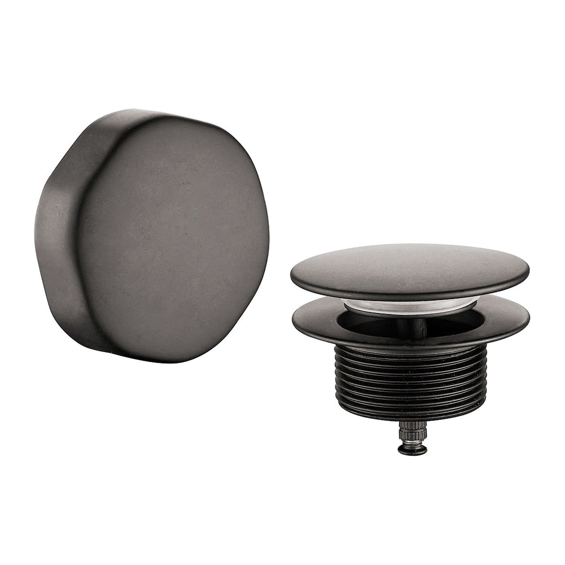 Wiesbaden Doblar afbouwdeel badafvoer met overloop Gunmetal - productfoto