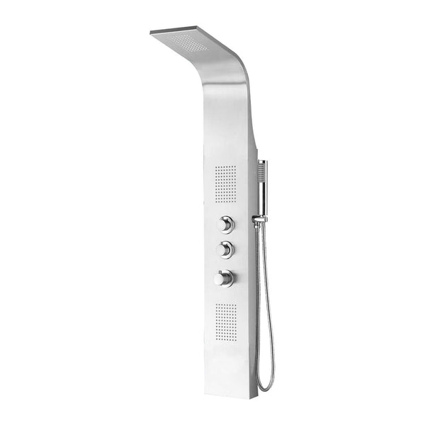 Xellanz Erie thermostatische douchekolom 148×22 cm RVS