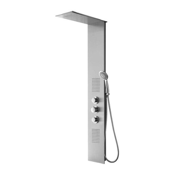 Xellanz Ontario thermostatische douchekolom 150×22 cm RVS