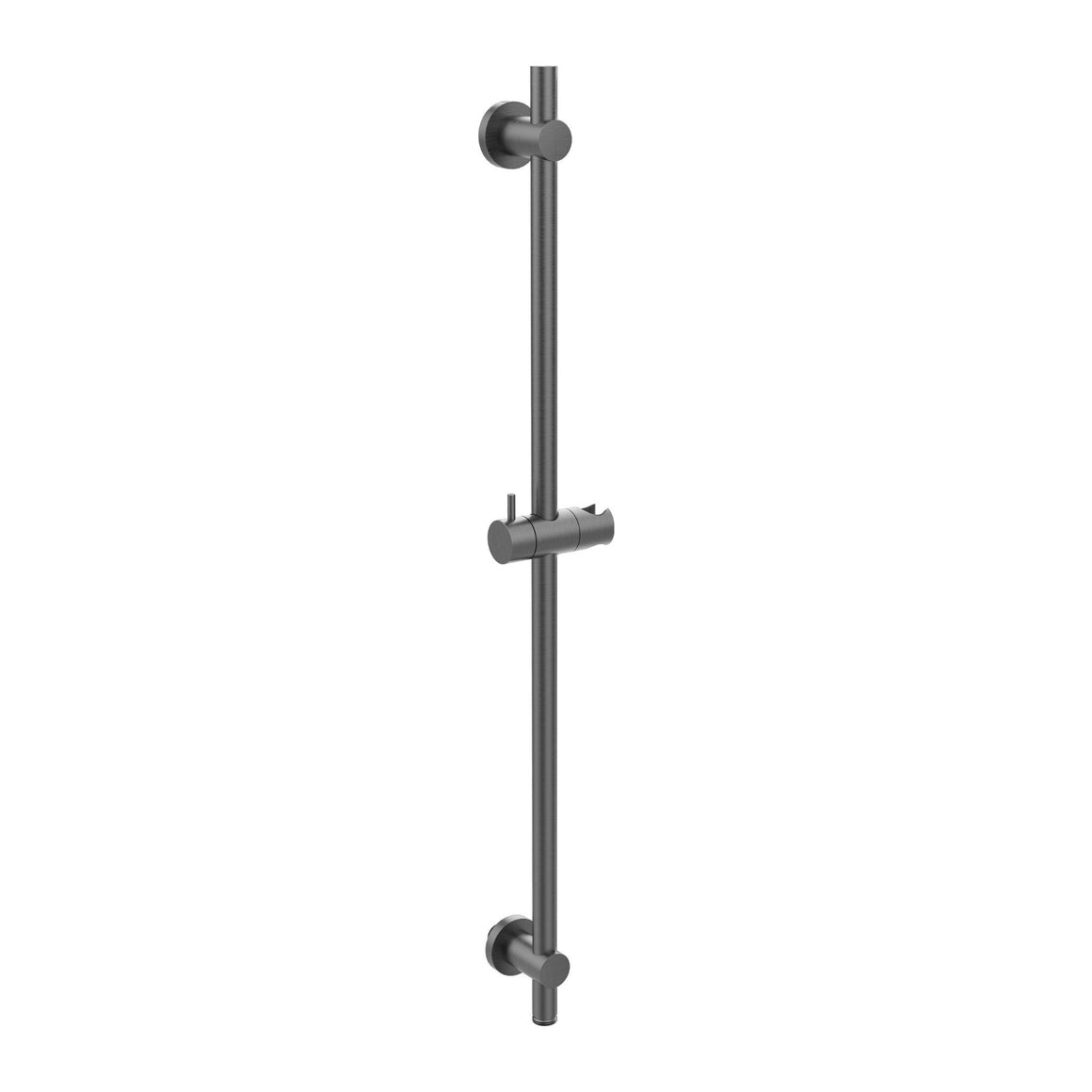 Wiesbaden Caral inbouw regendoucheset thermostatisch 2-weg rechthoekig met Beam hoofddouche, glijstang en 3-standen handdouche Gunmetal - productfoto