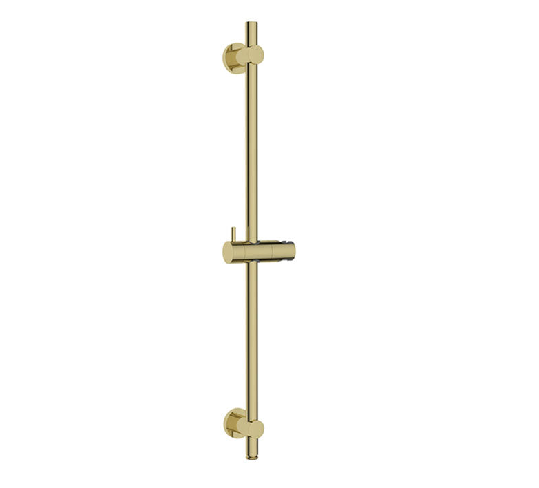 Wiesbaden UniMatch glijstang met wateraansluiting 76,5 cm PVD geborsteld messing - productfoto