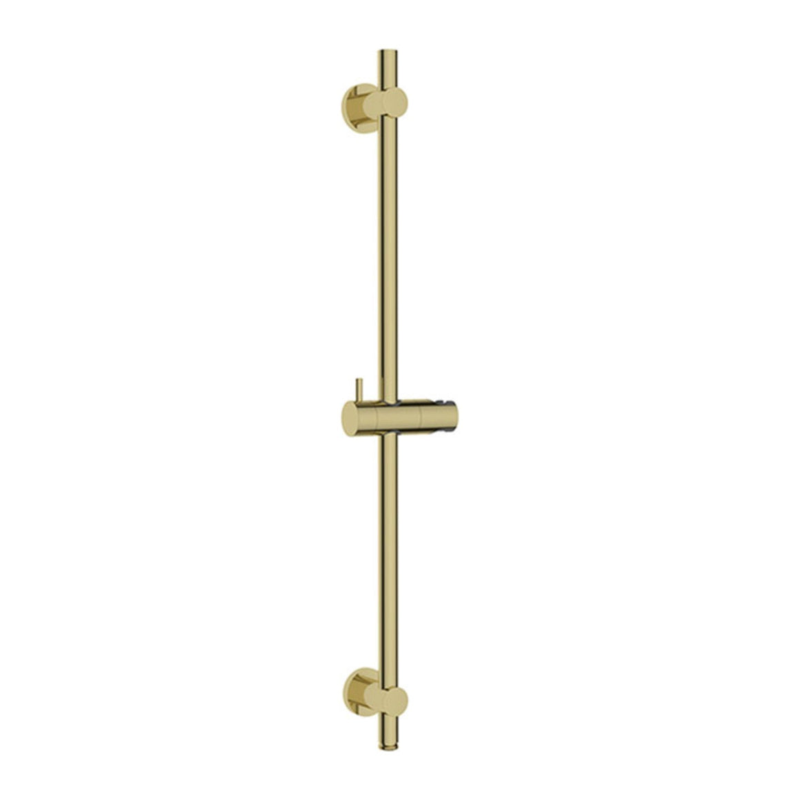 Wiesbaden Caral inbouw regendoucheset thermostatisch 2-weg rechthoekig met Beam hoofddouche, glijstang en 3-standen handdouche Geborsteld messing - productfoto