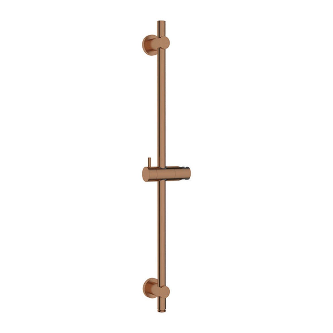 Wiesbaden Caral inbouw regendoucheset thermostatisch 2-weg rechthoekig met Beam hoofddouche, glijstang en staafhanddouche Geborsteld brons koper - productfoto