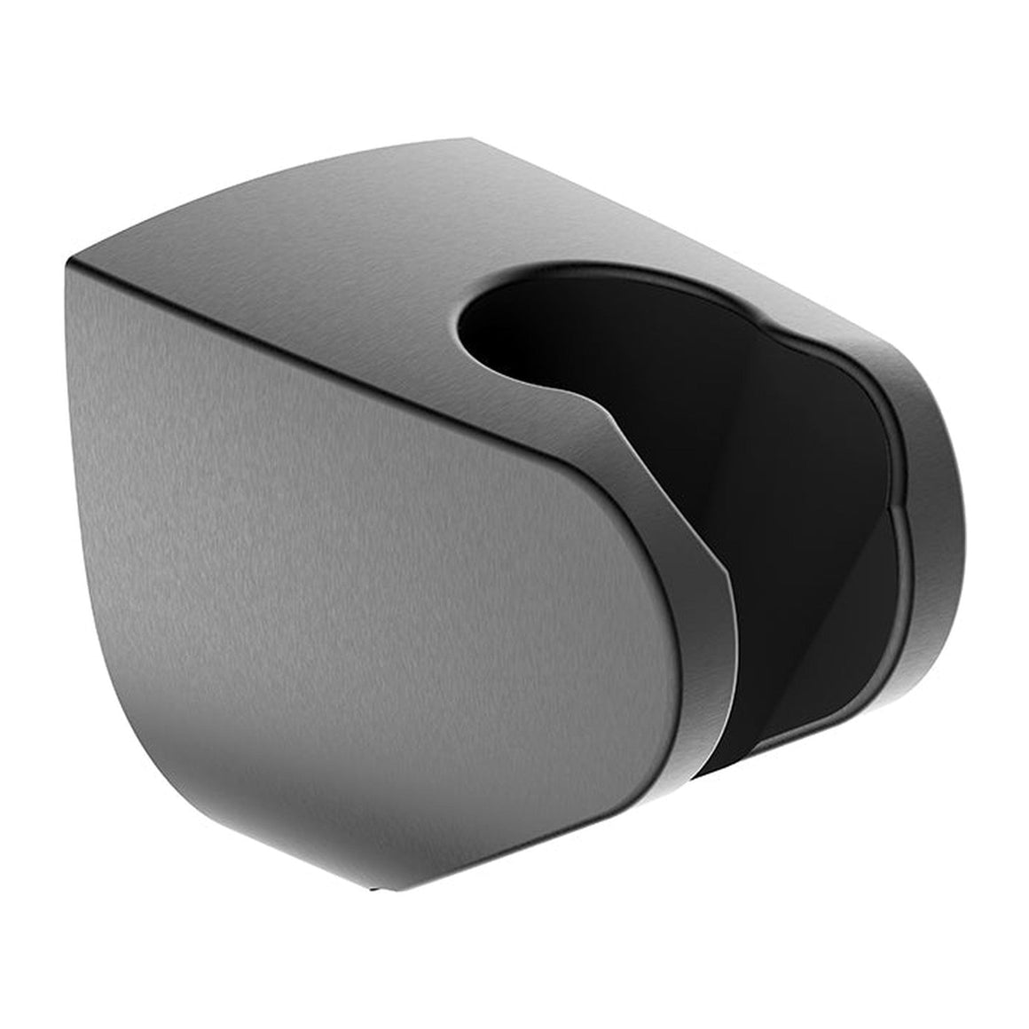 Wiesbaden UniMatch wandhanddouchehouder kunststof PVD Gunmetal - productfoto