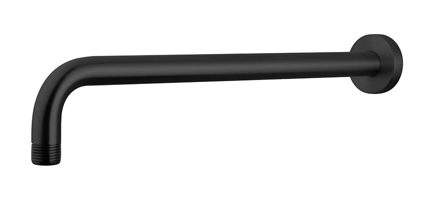 Wiesbaden UniMatch douchearm met muurbevestiging 45 cm / Mat zwart - productfoto