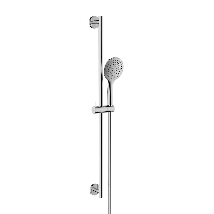 Wiesbaden UniMatch glijstangset met handdouche 3 standen Chroom - productfoto