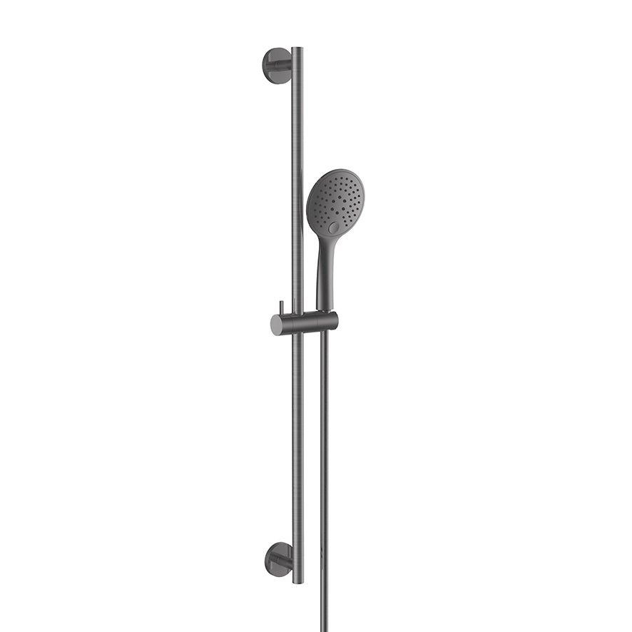 Wiesbaden UniMatch glijstangset met handdouche 3 standen Gunmetal - productfoto