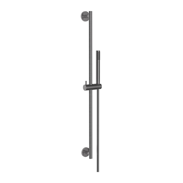 Wiesbaden UniMatch glijstangset met staafhanddouche gunmetal