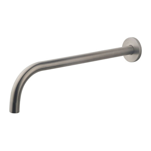 Wiesbaden Slim uitloop rond 30 cm geborsteld staal PVD