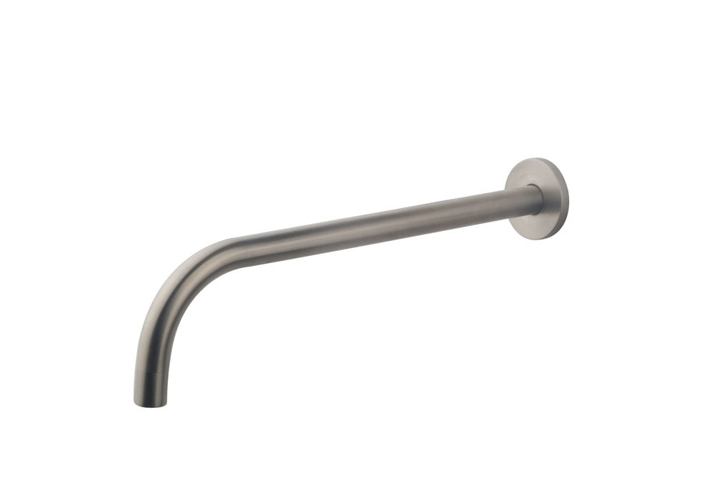 Wiesbaden Slim uitloop rond 30 cm geborsteld staal PVD - productfoto