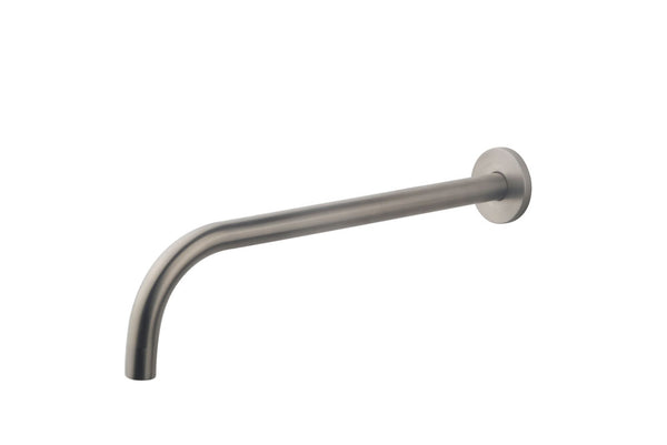 Wiesbaden Slim uitloop rond 30 cm geborsteld staal PVD