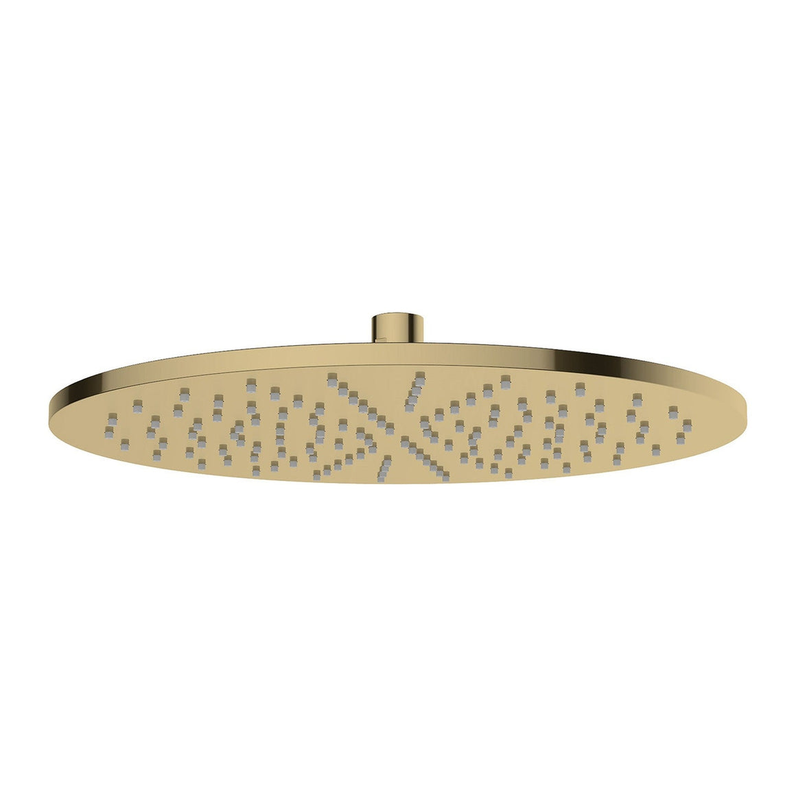 Wiesbaden UniMatch hoofddouche rond PVD 30 x 0,8 cm / Geborsteld messing - productfoto