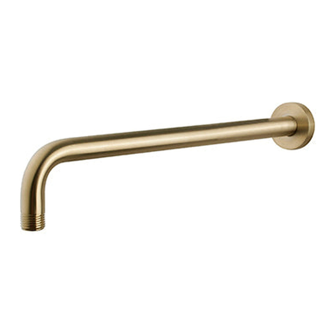 Wiesbaden UniMatch douchearm met muurbevestiging PVD 35 cm / Geborsteld messing - productfoto