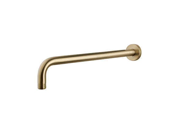 Wiesbaden UniMatch douchearm met muurbevestiging PVD 35 cm / Geborsteld messing - productfoto