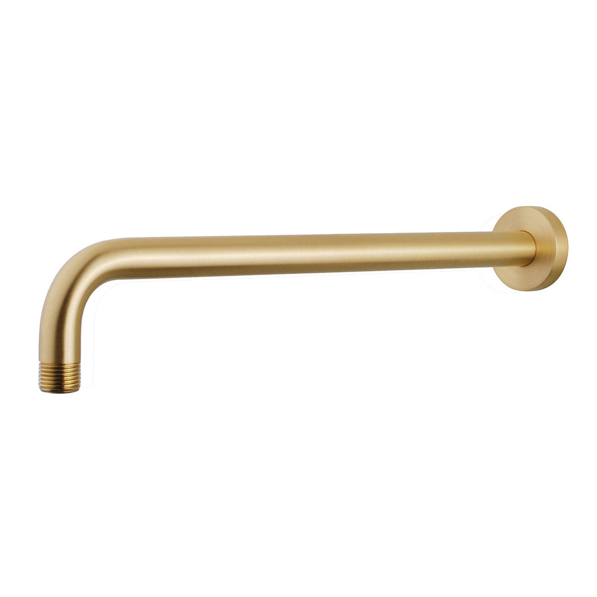 Wiesbaden UniMatch douchearm met muurbevestiging PVD 45 cm / Geborsteld messing - productfoto