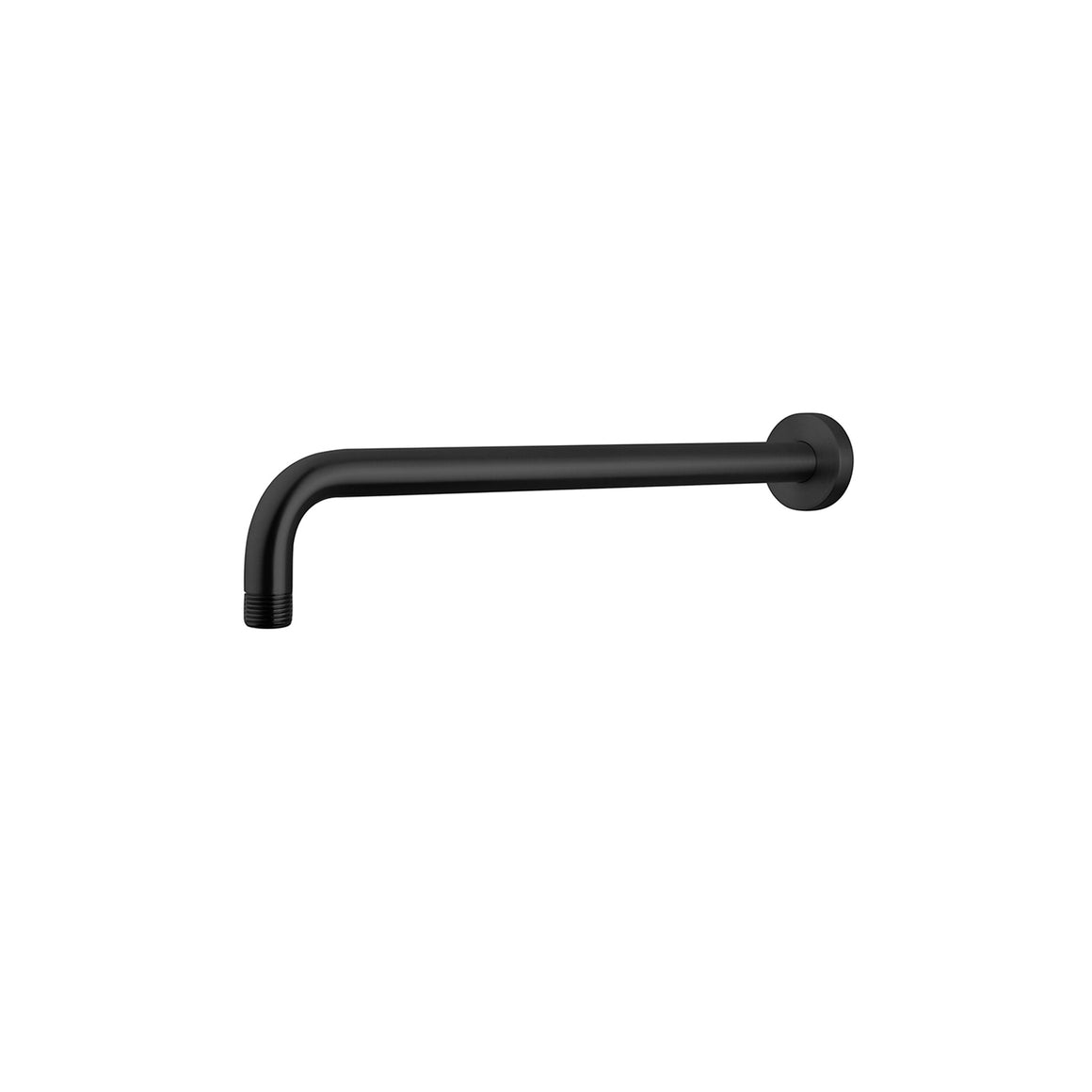 Wiesbaden UniMatch douchearm met muurbevestiging 35 cm / Mat zwart - technische tekening
