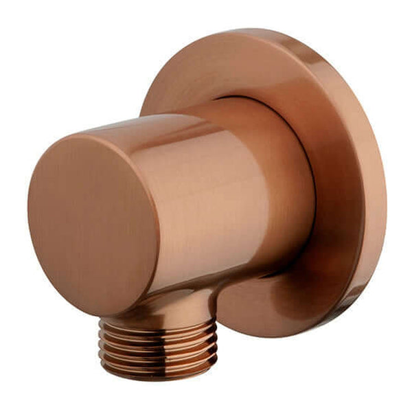 UniMatch coude de raccordement mural rond 1/2" bronze brossé cuivre PVD