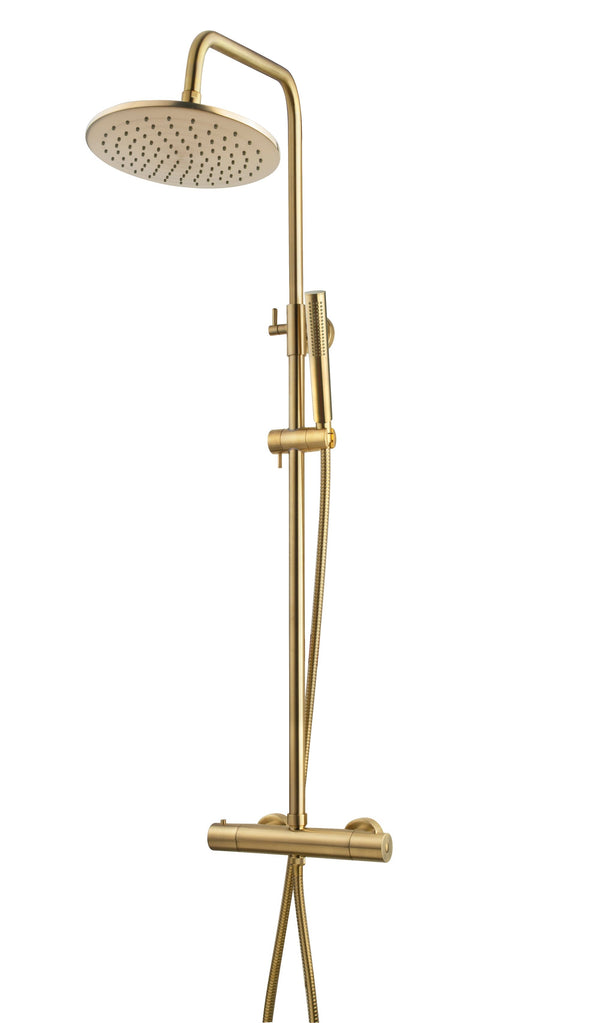 Wiesbaden Caral thermostatische regendoucheset opbouw