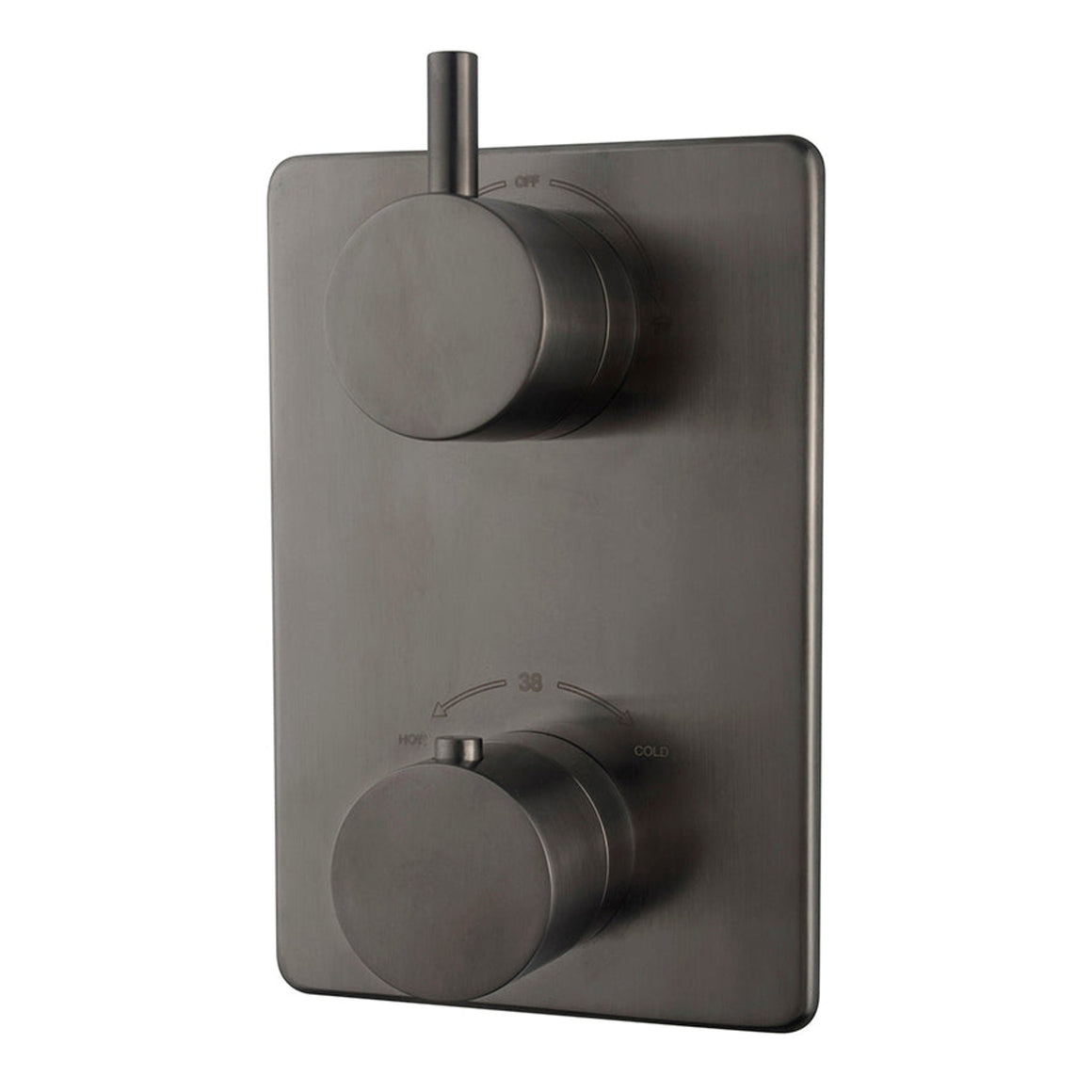 Wiesbaden Wiesbaden caral afbouwdeel inbouwthermostaat weg pvd 2 weg gunmetal PVD - productfoto