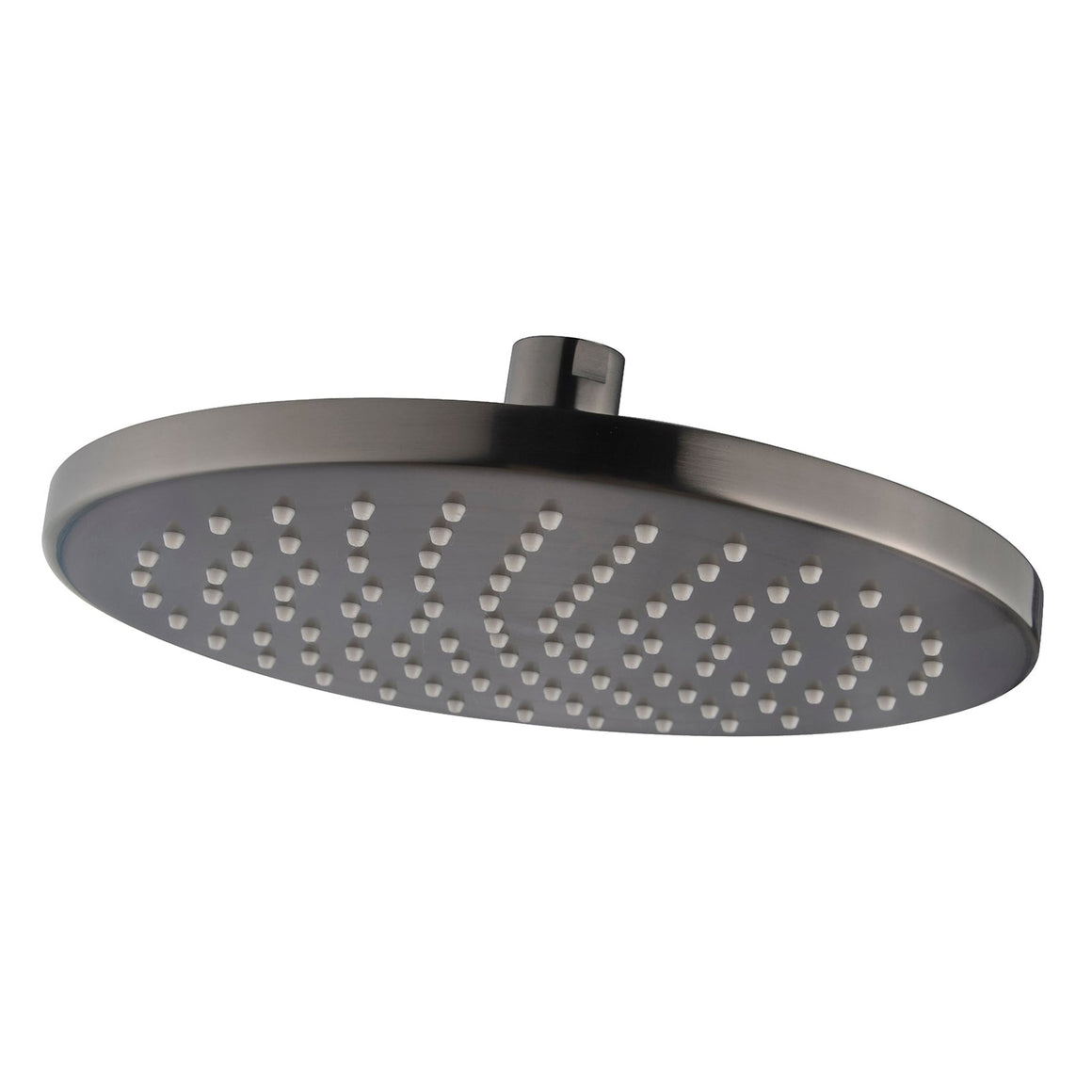 Wiesbaden UniMatch hoofddouche rond PVD 20 x 1,2 cm / Gunmetal - productfoto