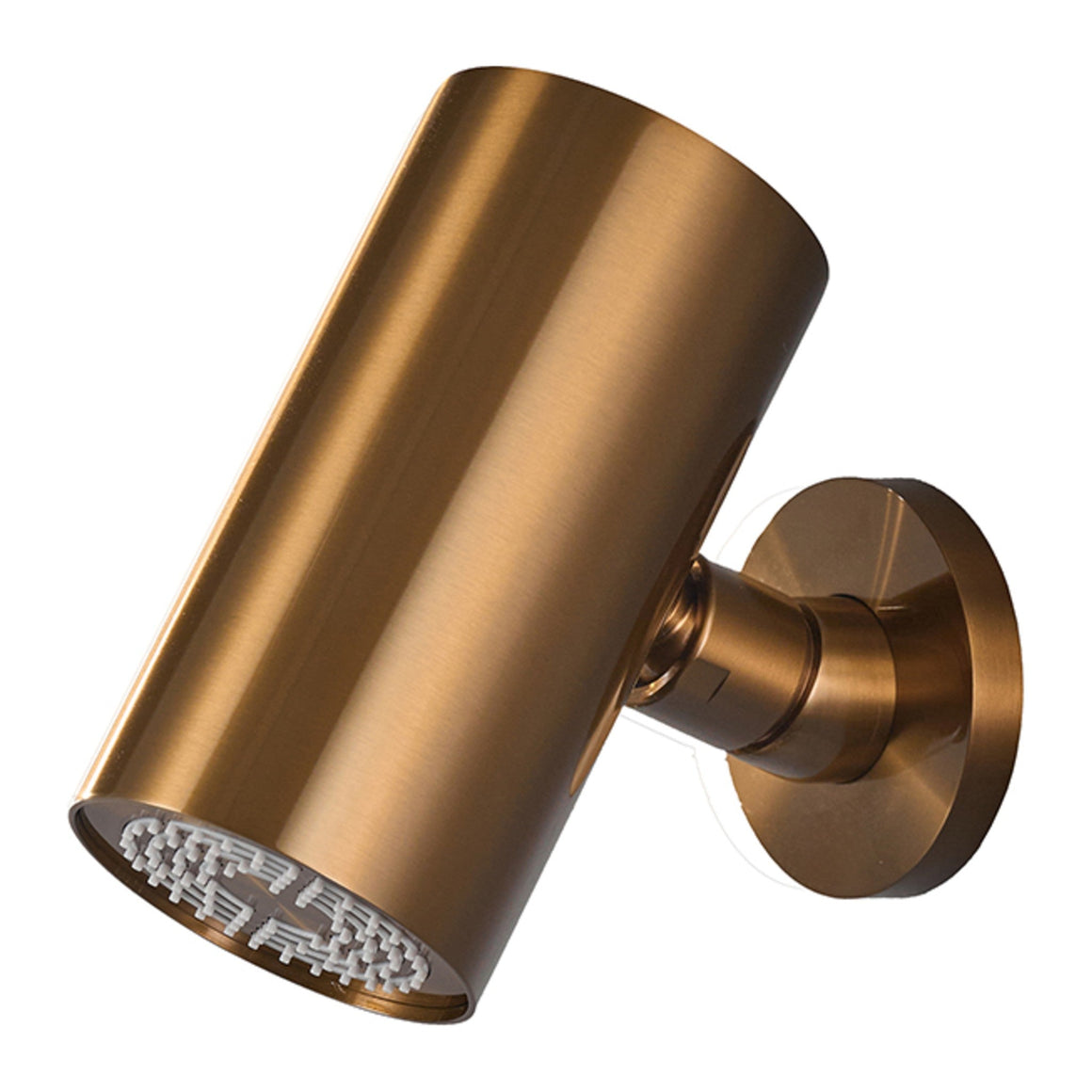 Wiesbaden Caral inbouw regendoucheset thermostatisch 2-weg rechthoekig met Beam hoofddouche, glijstang en 3-standen handdouche Geborsteld brons koper - productfoto
