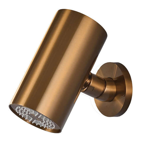 Wiesbaden UniMatch Beam hoofddouche rond 1 stand met muurbevestiging geborsteld brons koper PVD