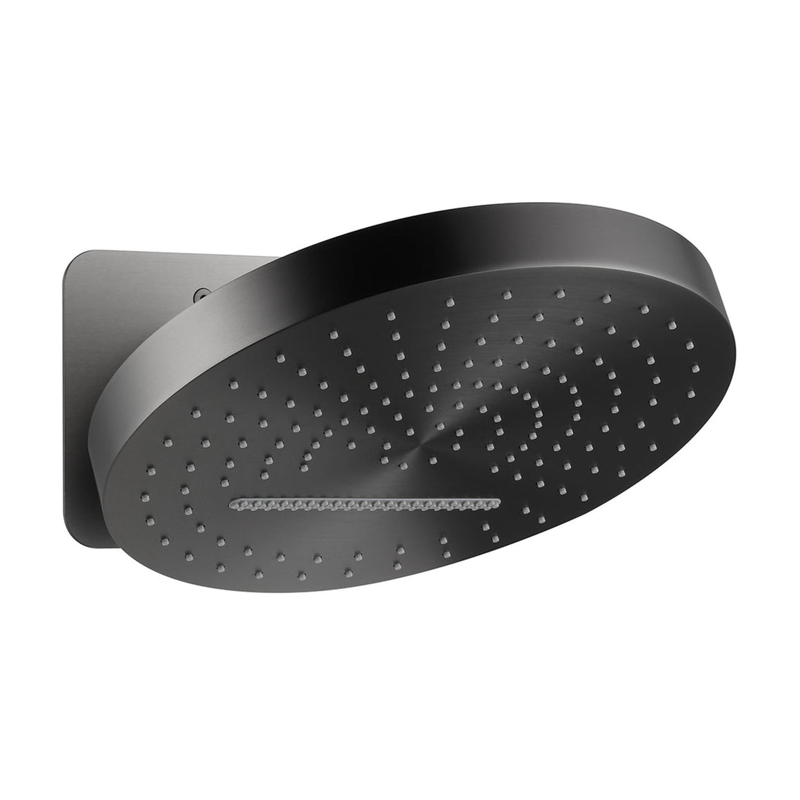 Wiesbaden UniMatch Pluuto hoofddouche rond 2 standen met muurbevestiging Gunmetal - productfoto
