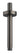 Wiesbaden UniMatch douchearm met plafondbevestiging PVD 15 cm / Gunmetal - productfoto
